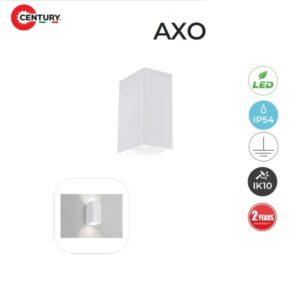 Applique LED AXO Quadrato Bidirezionale IP54 Bianco 2xGU10